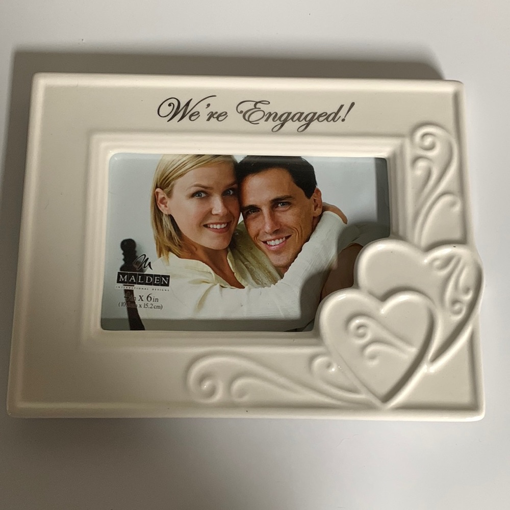 We’re engaged picture frame